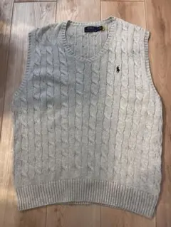 【現行タグ QR】 POLO RALPH LAUREN ケーブルニット ベスト