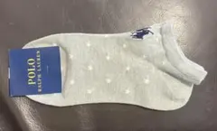 ポロラルフローレンスニーカーソックス　レディース22-24cm靴下アンクル丈