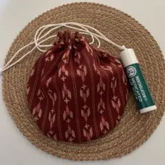 まんまる巾着◉和調赤