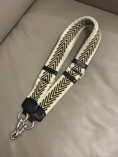 【美品】マークジェイコブス ストラップ 青ストライプ柄