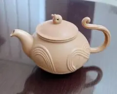 ♦中国？台湾 陸羽造 扁壺形 茶壺 茶道具 煎茶道具 茶器 急須 骨董品 ♢中国？台湾 陸羽造 扁壺形 茶壺 茶道具 煎茶道具 茶器 急須