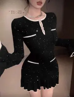 SHEIN DAZY 黒ワンピース