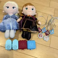おしゃべりエルサ　アナ　人形