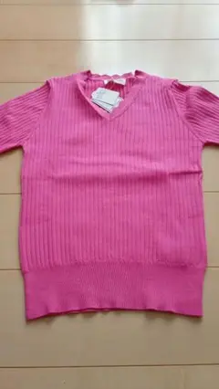 ROPÉ PICNIC ピンク Vネック セーター