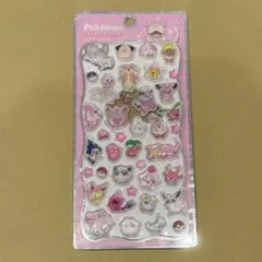 ポケモン プチドロップステッカー ピンク