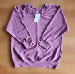 長袖Tシャツ　 Vネック　Honeys　パールボタン　新品