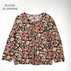 【ブルガール　ブルマリン】花柄 カーディガン ビジュー装飾 イタリア製のサムネイル
