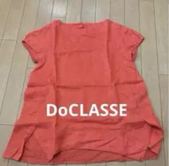 DoCLASSE　細番手フレンチリネン・フォルムブラウス　11号　麻100%のサムネイル