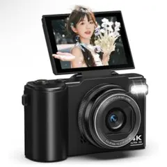 ビデオカメラ 8K 64MP 18倍デジタルズーム 3インチタッチモニター 35