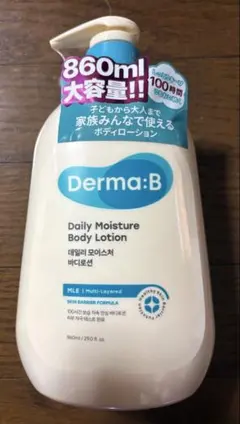Derma:B デイリーモイスチャーボディローション 860mlのサムネイル