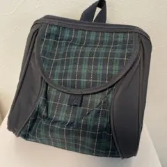 ジャクエツ幼稚園保育園　通園リュックJAKUETSUネイビー×グリーン