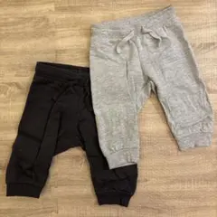 H&M ベビー ボトムス パンツ グレー ブラック 70
