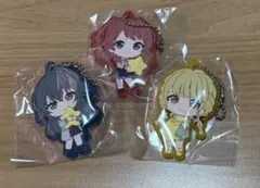 学園アイドルマスター　ラバーストラップ　花海咲季　月村手毬　藤田ことね