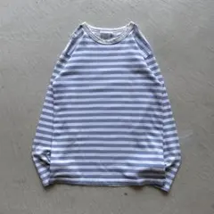 90s agnes b. border l/s ボーダー ロンt 水色 白のサムネイル