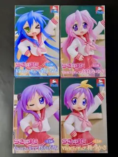 らきすた フィギュア 柊かがみ 柊つかさ 泉こなた 高良みゆき vivit 6