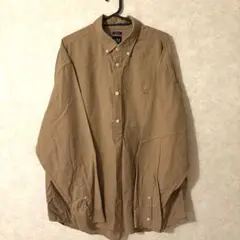 GAP ギャップ The BIG Shirt 長袖 シャツ ブラウン　L 無地