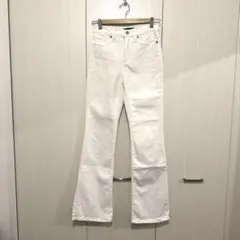 極美品 バナナリパブリック ハイライズブーツカットパンツ 26 ホワイト