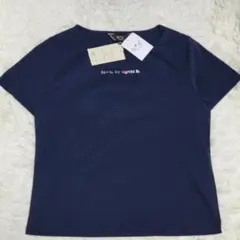 【未使用品】To b. by agnès b.　 ロゴTシャツ 　ネイビー 38のサムネイル