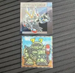 元祖SDガンダムスナックII Vダッシュガンダム ビックリマン　ザク　シール