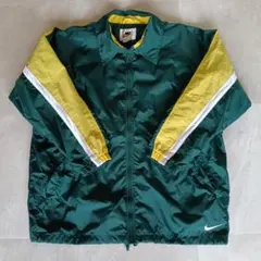 【90s】NIKE 背面ビッグスウォッシュ　刺繍ロゴ　極美品　ナイロンジャケット