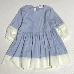 美品】 25SS レリアン プラスハウス ストライプ ブラウス リボン 13+ 