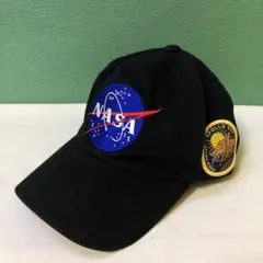 め53●NASA APOLLO XIII 黒色メンズキャップ