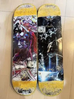 中古スケボーデッキ 2枚セットpalace 、evisen
