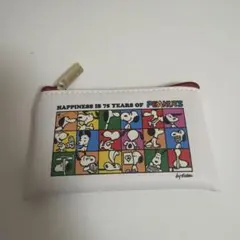 スヌーピー 75周年記念シークレットフラットミニポーチ
