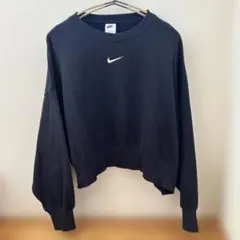 Nike レディースブラッククロップドスエットXL