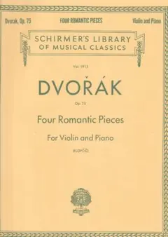 ドヴォルザーク／バイオリンとピアノのための４つのロマンティックな小品 Op.75