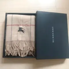 【新品未使用】BURBERRY ウール ストール 膝掛け ベージュ