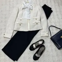 大きいサイズ　ママスーツ　卒業式　入学式　セレモニースーツ　フォーマル　3点