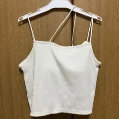 アシンメトリーストラップ ブラトップ ホワイト