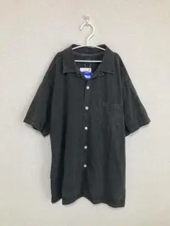 美品 ロンハーマン RHC 加工 コットンツイル 半袖 シャツ グレー bd