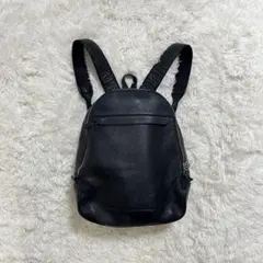 PELLE MORBIDA ペッレモルビダ シボ革　レザー ネイビー リュック