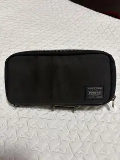 PORTER ブラック 筆箱 ストライプ　ポーチ PORTER ストライプ ブラックポーチ - メルカリ
