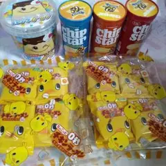 バケツプリン、チキンラーメンそのままかじる用、チップスターアミューズメント景品のサムネイル