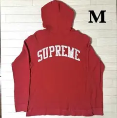 SUPREME シュプリーム バックロゴ ワッフル パーカー Mサイズのサムネイル