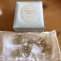クリスチャンディオール　ネックレス　イヤリング　ビンテージ　美品