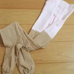 H&M エイチアンドエム タイツ ピンク ゴールド 新品 미사용 120
