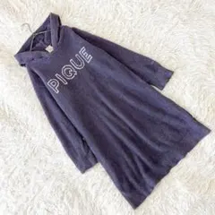 《ジェラートピケ》 (F) ピケロゴフーディワンピース リラクシー ふわふわ