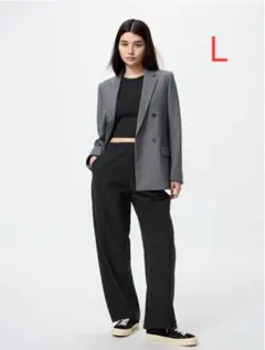 カーブパンツ ワイドパンツ