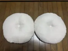 DPEAN フロアクッション 2個セット 45cm アイボリー