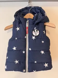 Ｈ&M ミッキー　ダウンベスト　1歳半〜2Y