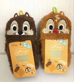ディズニー　チップとデール　ポケットタオル　吸水&速乾　タオル　新品タグ付き