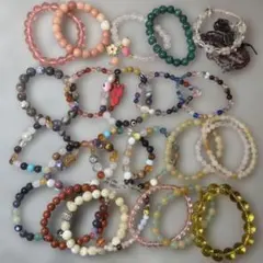 大特価20本以上‼️天然石ブレスレットまとめ売り