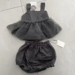 ダークグレー 2点セット ベビー服　コトリ　cottoli バースデー