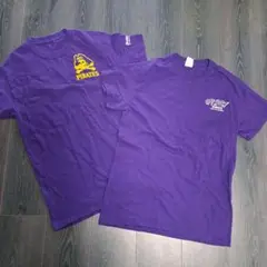 2枚セット　アメリカ古着　メンズTシャツ　紫色 Tシャツ　S　GILDAN #