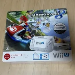 【ジャンク品】 Wii U マリオカート8セット ホワイト wiiu 箱あり