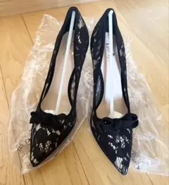★新品&激安ケイト・スペードニューヨークレース黒ハイヒール24.5cm★のサムネイル